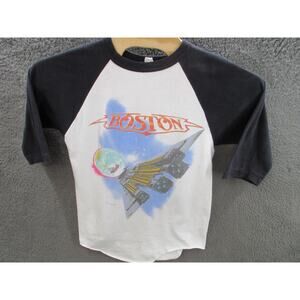 Vintage BOSTON 1987 Concert Raglan T-shirt Men’s Large Original Band Handtex